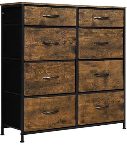 Stevige commode met 3 laden, witte houtlook, collectie OLGA