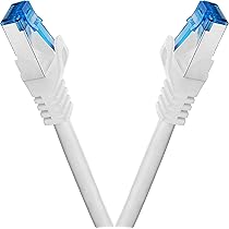 Cavo Ethernet Cat7 Cavo Ethernet CAT 7 - 5 Pezzi Da 0.25m, Cavo LAN RJ45 Gigabit, Bianco, Alta Velocità 10 Gbps Cavo Ethernet 10 Metri - Foto 7