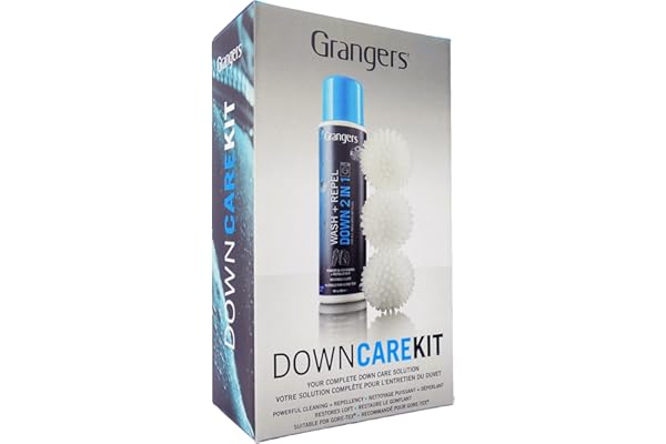 Grangers Down Care Kit 2 en 1 + balles, lessive pour duvet plumes