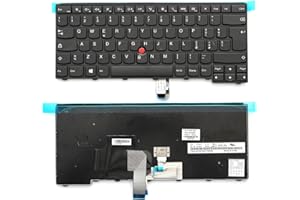 CLICK HELP Tastiera Notebook Compatibile con Lenovo ThinkPad T440 T450 T460 T440p T440s T450s L460 con Trackpoint
