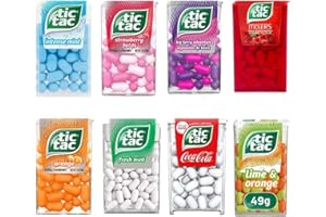 VAPEWAVES Three Strawberry Ltd. TIC TAC MINTS - Pick and Mix Choose any 5 Flavours from 8 different flavours. Fresh Mints, Coca-Cola, Lime Orange Many more Delicious Tasty Twisty Treat.