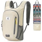 SKYSPER 10L Ultralight Folding Backpack Small Walking Backpacks | Space Saving Travel Backpack for Men Women Travel Short Hik