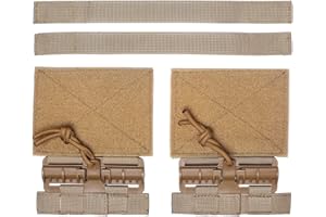 HUENCO Ensemble de Boucles à dégagement Rapide pour Gilet Tactique Ensemble de Boucles à Retrait Rapide Molle à Un Point avec Attache Auto-agrippante pour Gilet JPC CPC NCP XPC 420