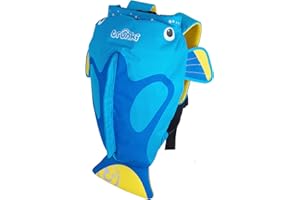 Trunki PaddlePak Waterproof Swimming Bag for Kids and Children’s Backpack for PE - Tang Tropical Fish (Blue)