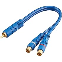 Aerzetix - Sdoppiatore Segnale RCA 1 Maschi 2 Femmina Splitter A Y - Foto 3