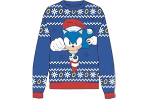 CERDÁ LIFE'S LITTLE MOMENTS Sweter Uniseks - dzieci Jersey Punto Navideño Sonic