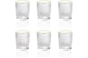 LONGING HOME Verres à Eau, Verres à Boire, Lot De 6, En Verre, Verres à Cocktail, AdaptéS à Un Usage Quotidien, Aux DîNers De Famille, Aux Restaurants Et Aux ScéNarios En Plein Air