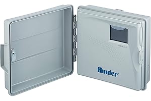 Hunter, Programador Hunter PHC601, ordenador de riego de 6 estaciones, blanco, 23,00 x 25,00 x 10,0 cm