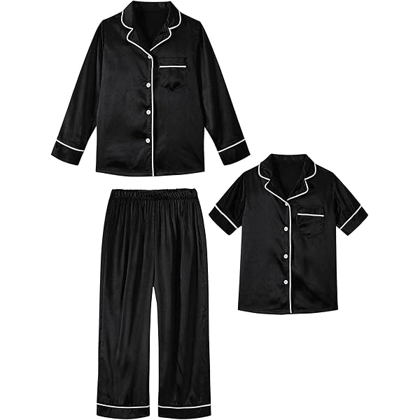 Pyjama Halloween Fille 2-13 Ans Ensemble Pyjama En Soie