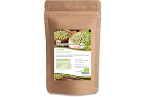 ‎MYNATURA Mynatura Bio Mungbohnen ganz | Hülsenfrucht | Proteinreich | Ballaststoffquelle | Vegane Eiweißquelle | Perfekt für Salate, Suppen, Eintöpfe & Wokgerichte | 1kg Beutel | Vigna radiata (1kg)