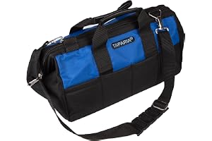 Taparia Tool Bag (TB 18) Storage for all types of products, Water Resistant, Tear Resistant, Weather Proof, Durable, Spacious and Versatile for Professional and DIY, Warranty on Bag and Zip