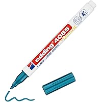 edding 4085 Kreidemarker - blau-metallic - Rundspitze 1-2 mm - dünner Kreidestift für Tafel abwischbar - zum Beschriften…
