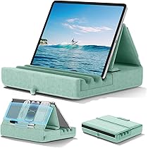 Support Pour Tablette Avec Coussin Et Poche - Compatible IPad, Kindle, Galaxy Tab 4-13 Pouces - Pour Lit, Canapé, Bureau - 6