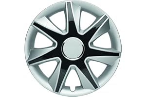 ALBRECHT AUTO-ZUBEHÖR Albrecht kołpaki 16 caly srebrny/czarny kołpaki ozdobne do stalowych felg - Run kołpaki z wysokiej jakości tworzywa - Kołpaki w oryginalnym opakowaniu Albrecht - Made in EU