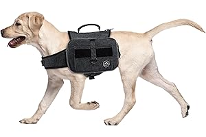 Himal Outdoors Dog Backpack, Dog Hiking Backpack, Hound Saddle Bag for Large Dog with Side Pockets & Adjustable Strap