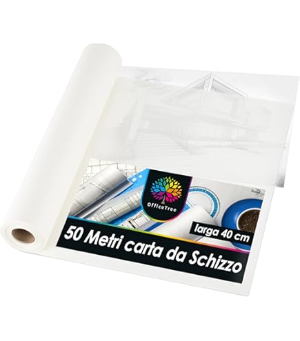 Rotolo Carta Da Ricalco Artway 63gsm - 29.7cm X 20m - Per Disegno Tecnico, Schizzi E Calligrafia - Traslucida - Foto 8