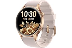AEAC Smart Watch for Women, Answer/Make Call, 1.32'' AMOLED Ultra-Clear Screen Fitness Trackers with Heart Rate/Sleep/SpO2 Monitor, Smartwatch for iPhone/Samsung/Android, 110+ Sport Modes, 3ATM Waterproof