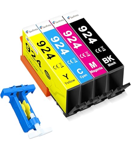 VVQV 924 Druckerpatronen Ersatz für HP 924 Patronen für HP OfficeJet Pro 8120e OfficeJet Pro 8122e 8124e 8125e 8132e 8134e 8135e 8130e 8138e 8139e