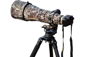 ROLANPRO Housse imperméable camouflage pour Nikon Z 600 mm F4 TC VR S imperméable à l'eau