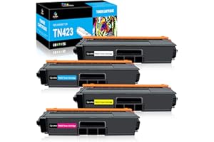 LeciRoba TN-423 for Brother TN423 TN421 toner and for brother TN-423BK TN-423C TN-423M TN-423Y TN-421 Toner , Use with Brother HL-L8260CDW L8360CDW DCP-L8410CDN L8410CDW MFC-L8690CDW L8900CDW (4-Pack)