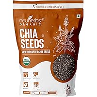 Neuherbs Organic Raw Unroasted Chia Seed for Weight Loss Management- Seed for Eating with High Protein and Fiber : 1 KG