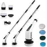 AGARO Royal Electric Spin Scrubber, Cleaning Brush Scrubber for Home, 400RPM/Min, 8 Replaceable Brush Heads, 90 Min Work Time