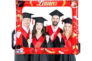 HOWAF Cornice Gonfiabile per Selfie Laurea Gadget, Photo Booth Laurea Cornice per Selfie, Foto Props Laurea Cornice per Foto Laurea per Accessori Laurea, Regalo Laurea, Decorazioni Laurea