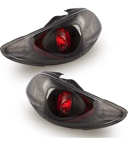 Lot Feux Arrière Peugeot 307 2001-2007 3/5 Portes - Ensemble Complet Rouge Blanc Côté Conducteur Passager