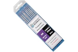ELECTROMECANICA CANTABRIA ELCAN ELCAN Saldatura TIG al tungsteno Rare Earth Purple Violet E3 professionale, elettrodi per saldatura per torcia TIG 1,6 2,4 mm, 10 unità - Dimensioni: 2,4 x 175 mm