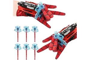 LIVESTN Spider Launcher Handschuh, 2 Set Kids Spider Hero Handschuhe Launcher-Handschuhe für Spider-Man, Spider Shooter Kinder Cosplay Handschuh Launcher Spielzeug für Kinder Fans (A)