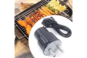 NADINEDUTOL 220V Grillmotor,Barbecue Rotator Motor Grill Elektrische Maschine Outdoor BBQ Werkzeug,BBQ Motor Barbecue Grill Motor Zubehör,One-Touch-Schalter