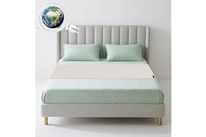 VigorVortex Erdungsbettlaken Erdungsmatte 90% Bio-Baumwolle und 10% Silberfaser Erdungsmatte mit EU Erdungskabel für Besseren Schlaf 68x132cm weiß