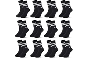 Libella 12 Paar Kindersocken Jungen Mädchen Sportsocken Fussball Wintersocken Baumwolle bunt Cotton modische makronen Füßlinge 2889VA