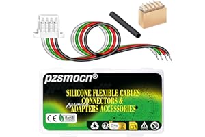 PZSMOCN 40 piezas/10 juegos: Kit de accesorios para conector macho-hembra de silicona JST SH SMD vertical de 1,0 mm de paso y 4 pines