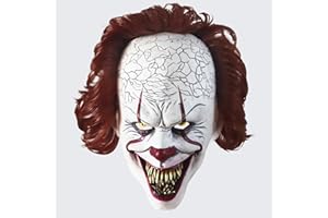 BUOAZR Scary Latex Maske, Horror Voller Kopf Latex Cosplay Maske, ideal für Halloween, Karneval, Motto- & Grusel-Party