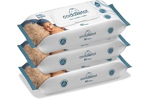 Coddletot Baby Wipes Value Pack – 99% Pure Water with Vitamin E & Aloe Vera, Ultra-Soft & Thick, Premium Gentle Care for Newborns & Sensitive Skin, 3 Packs of 80-sheets (240 Wipes)
