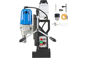 ZELCAN Magnetbohrmaschine 1100W Kernbohrmaschine Magnetkraft 12000N Standbohrmaschine 550RPM Max Ø 40mm Max. Tiefe 50 mm Elektromagnetische Bohrmaschine für alle Oberflächen und Heimwerkerarbeiten
