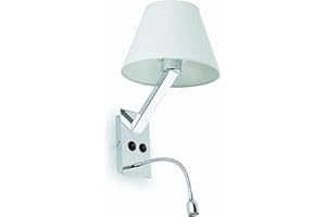 FARO BARCELONA MOMA-2 Aplique Blanco E27 60W Lector LED