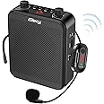 Giecy Portable Voice Amplifier with UHF Wrieless Microphone Headset, 30W Bluetooth Rechargeable Personal Voice Amplifier, PA System Speaker for Multiple Locations Classroom, Meetings and Outdoors