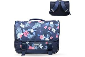 Bagtrotter - Cartable Primaire Fille 38 cm - Grand Rangement - Tons Bleu & Violet - Différents Modèles & Licences