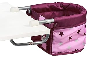 Bayer Chic 2000 735 78 Table Seat 60 cm Dolls High Chair, Stars blackberry