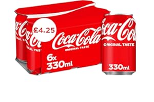 WOWBOXME Coca-Cola Original Coke Cans 24 x 330ml (4x x 6 Packs) Price Marked