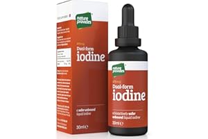 NATURE PROVIDES Natural Dual-Form Iodine : 100% Free and Unbound Iodine/Iodide Supplement. 675mcg (30ml) for Energy, Mood & Metabolism. Made in The UK.