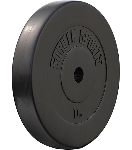 Vinyl halterschijven set 2 x 5 kg zwart – Gorilla Sports