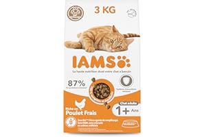 Iams Croquette au Poulet pour Chat Adulte 3 kg