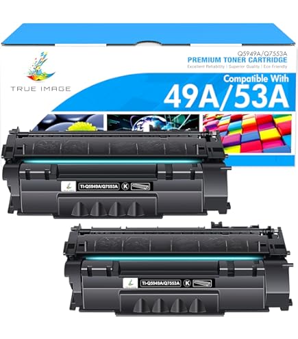 Q7553X XL Pack of 2 Premium TÜV Toner Black Compatible with HP Laserjet