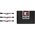 Noctua NA-SRC10, Adaptateurs Faible Bruit 3 Broches pour Ventilateurs de PC (Noir)
