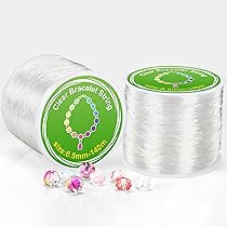 Alyvisun Lot De 2 Rouleaux De Ficelle Transparente De 0,5 Mm Pour La