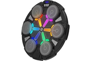 VXVMN Musik Boxmaschine Bluetooth, LED Elektronische Musik Boxmaschine für Kinder 5 Modi,Wandmontierte Elektronische Intelligente Boxmaschine, Boxziel mit Boxhandschuhen für Erwachsene und Kinder