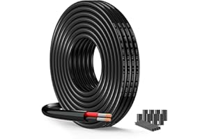 SCHDRA Cavo Prolunga 24AWG 2x0,2mm² 8Metri UL2464 - Doppio Conduttore in Rame Stagnato Senza Ossigeno per Luci LED Auto, Fari Posteriore, Barche e Applicazioni 12V/24V con Certificazione 300V